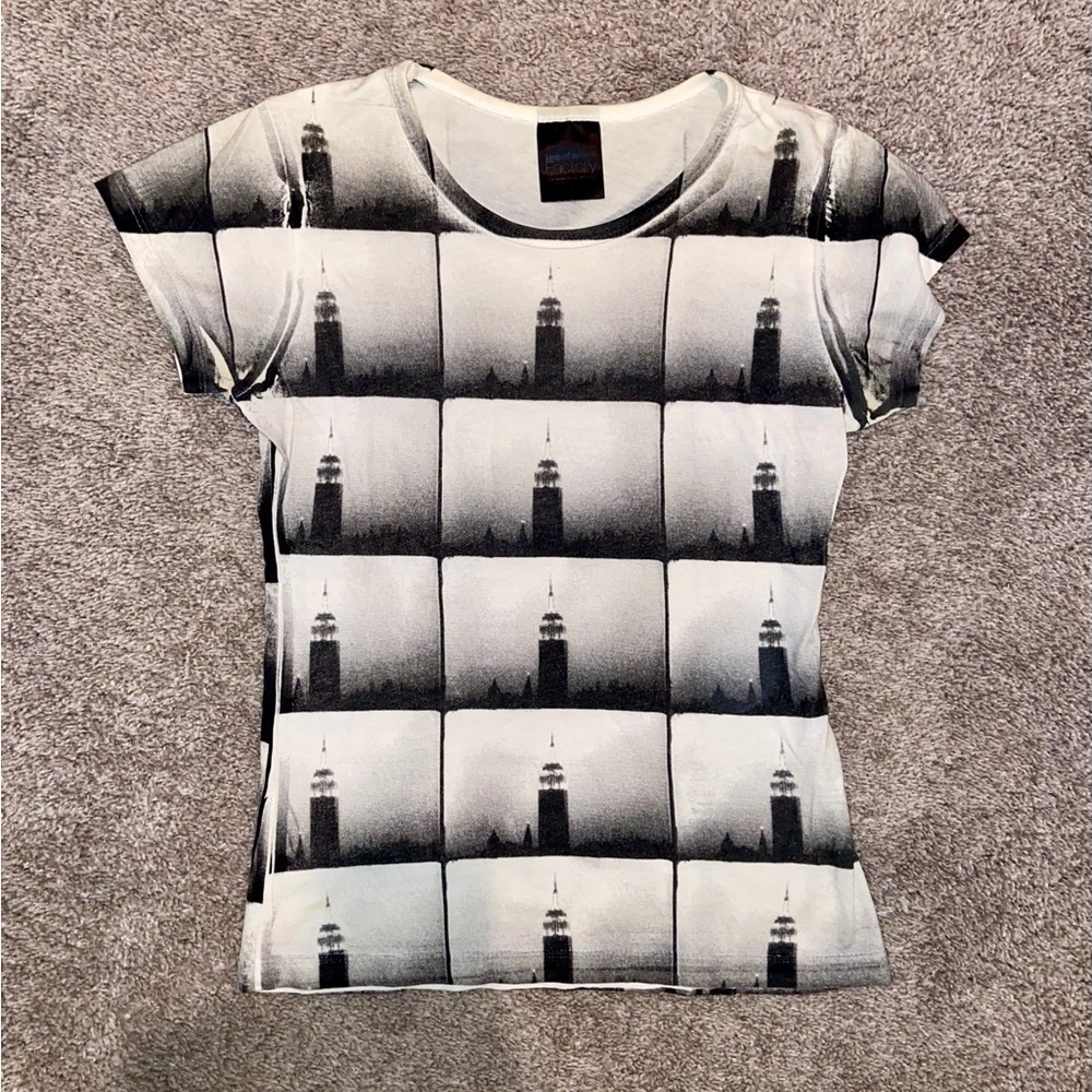 Andy Warhol Factory Chrysler building photo shirt, small